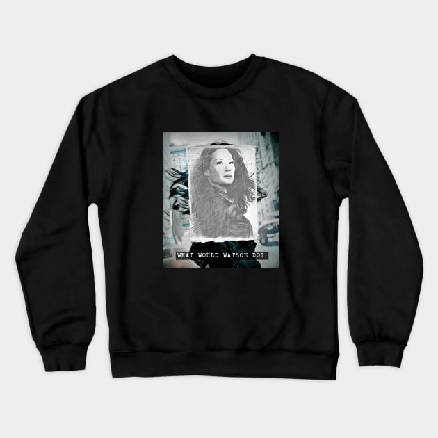 What Would Watson Do? Crewneck Sweatshirt by LiunaticFringe